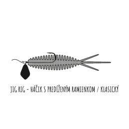 #7125 oukrofishing-privlac-libra-lures-turbo-worm-jig-rig-hacik-s-predlzenym-ramienkom-klasicky