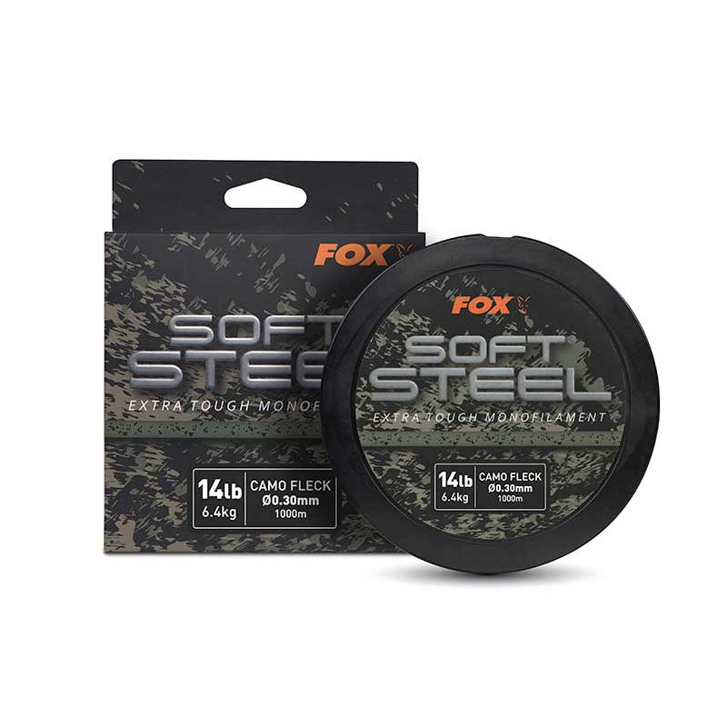 #7604 cml199_fox_soft_steel_camo_fleck_mono_14lb_spool_and_box #7604 cml199_fox_soft_steel_camo_fleck_mono_14lb_spool_and_box